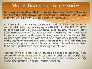 Model Boats and Accessories