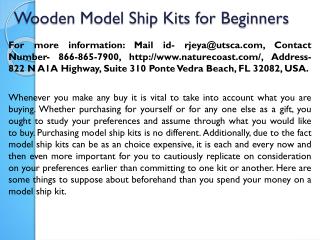 Wooden Model Ship Kits for Beginners