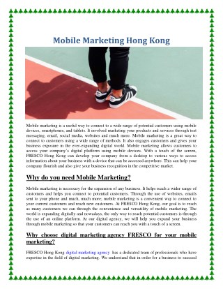 Mobile Marketing Hong Kong