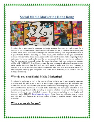 Social Media Marketing Hong Kong