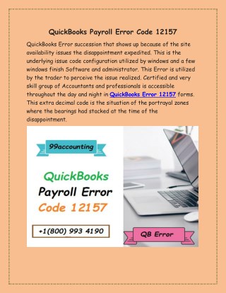 QuickBooks Payroll Error Code 12157