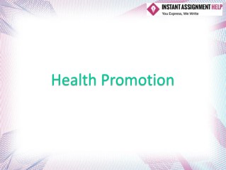 Role of Government Strategies in Promoting Health