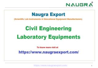 Civil Engineering Laboratory Equipments Manufacturer in India