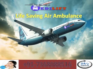 Book Medical Facility Air Ambulance Service in Chennai by Medilift