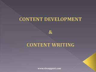 Content Development & Content Writing