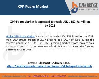 Global XPP Foam Market– Industry Trends and Forecast to 2025