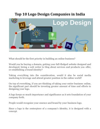 Top 10 Logo Design Companies in India