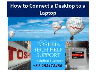 How to Connect a Desktop to a Laptop