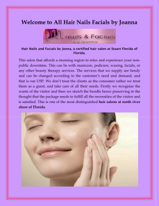 Hair salon at Stuart Florida - Hairnailsfacials.com