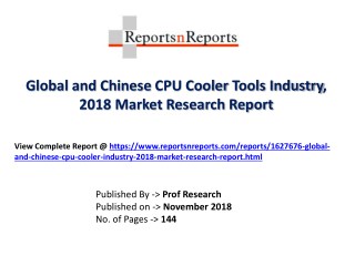 Global CPU Cooler Industry with a focus on the Chinese Market