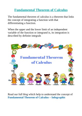 Fundamental Theorem of Calculus