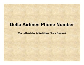 To Know the Best Air Fares, Call Delta Airlines Phone Number