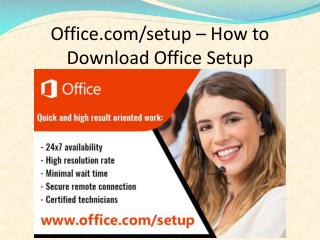 office.com/setup - Download Microsoft Office Setup