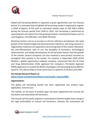 Cell Harvesting Market Research Report - Global Forecast till 2023