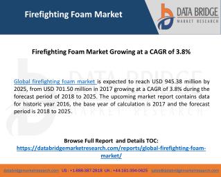 Global Firefighting Foam Market– Industry Trends and Forecast to 2025