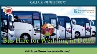 Bus Hire for Wedding in Delhi