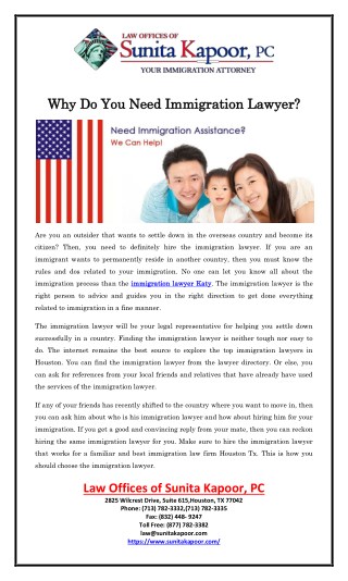 Why Do You Need Immigration Lawyer