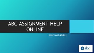 Abc Online assignment help