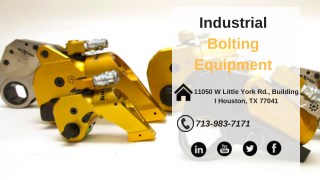 Industrial Bolting Equipment