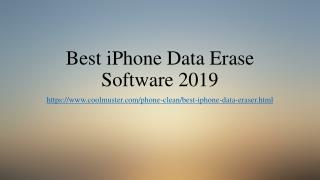 Best iPhone Data Erase Software 2019 You Can't Miss