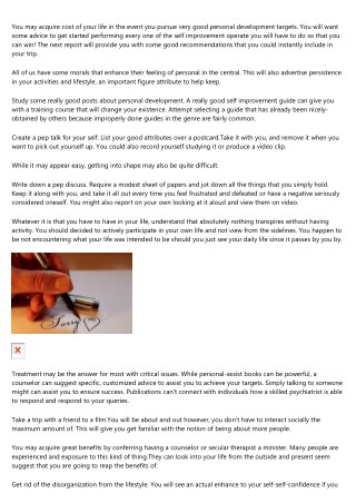 Strategies For Modify - Getting Your Life In New Guidelines!