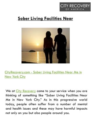 Sober Living Facilities Near Me