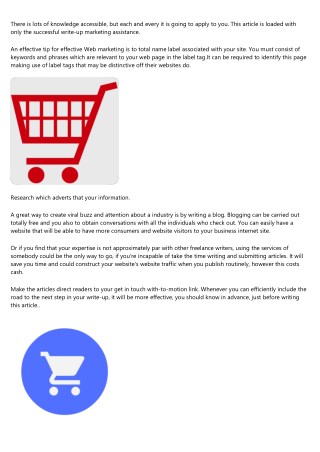 Helpful Guidance For The Soon to be Write-up Internet marketer