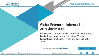 Enterprise Information Archiving Market Qualitative Insights, Key Enhancement, Share Forecasted to 2025