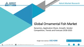 Ornamental Fish Market by Growth, Size, Supply, Demand, Comparative Analysis, Competitive market share forecast 2018-202