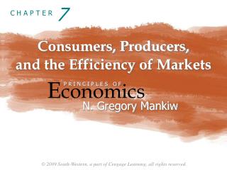 Consumers, Producers, and the Efficiency of Markets