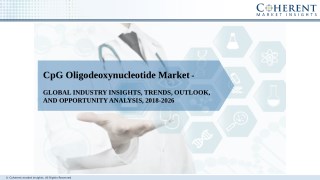 CpG Oligodeoxynucleotide Market Growth, Outlook, and Opportunity Analysis, 2018–2026