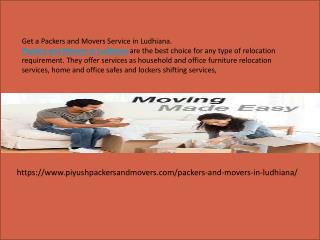 Movers and Packers in Ludhiana