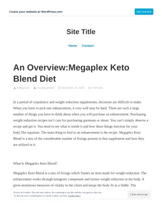 Megaplex Keto Blend Diet Review