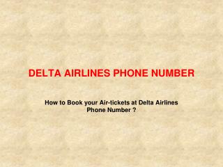 To Know the Best Air Fares, Call Delta Airlines Phone Number