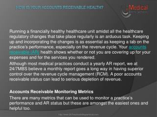 How is your Accounts Receivable Health?