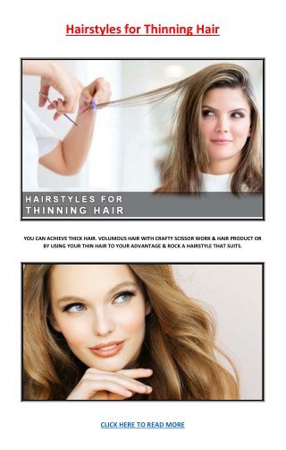 Hairstyles for Thinning Hair