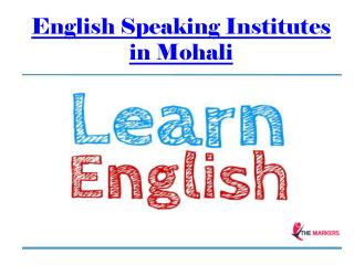 English Speaking Institutes in Mohali