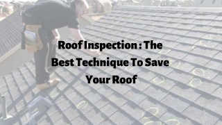 Roof Inspections