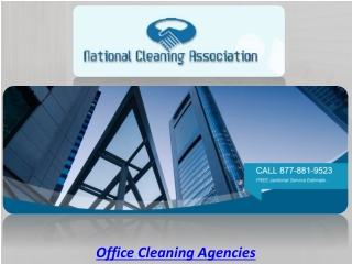 Office Cleaning Agencies
