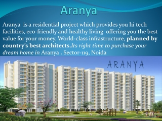 2,3,4BHK Aranya Apartments In Noida,At Reasonable