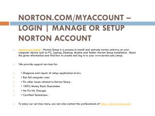 NORTON.COM/SETUP ANTIVIRUS ACTIVATION OF NORTON