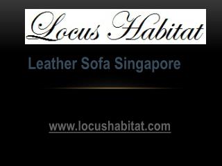 Leather Sofa Singapore - www.locushabitat.com