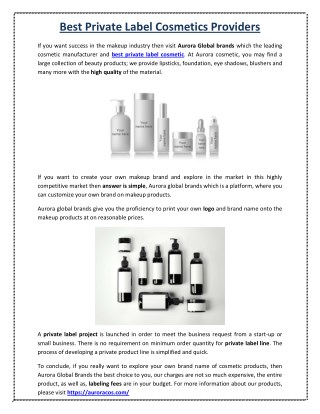 Top Private Label Cosmetics Manufacturers in China
