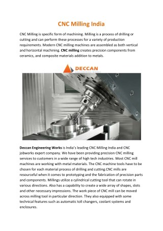 CNC Milling India