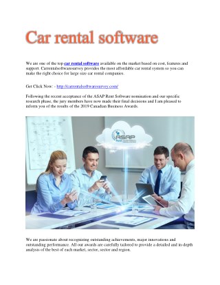 Rental car software