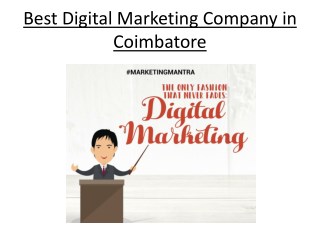 Digital Marketing Training and Company in Coimbatore - Traffic Integration