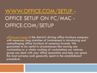 Office.com/setup - Download Office Antivirus