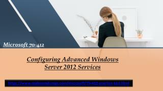 Pass 70-412 Final Test - Microsoft 70-412 Exam Best Study Guide Realexamdumps.com