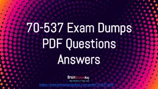 70-537 PPT |70-537 Microsoft Updated Questions Answers 2019 PDF Guide