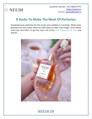 8 Hacks To Make The Most Of Perfumes